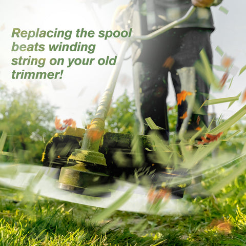 YWTESCH easy-install trimmer head, save time during setup.
