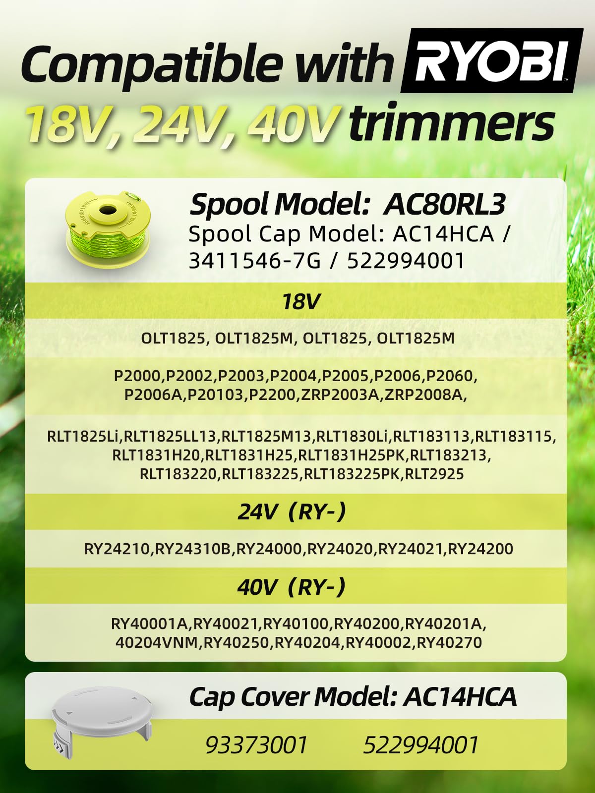 YWTESCH high-strength trimmer line supports long-lasting performance