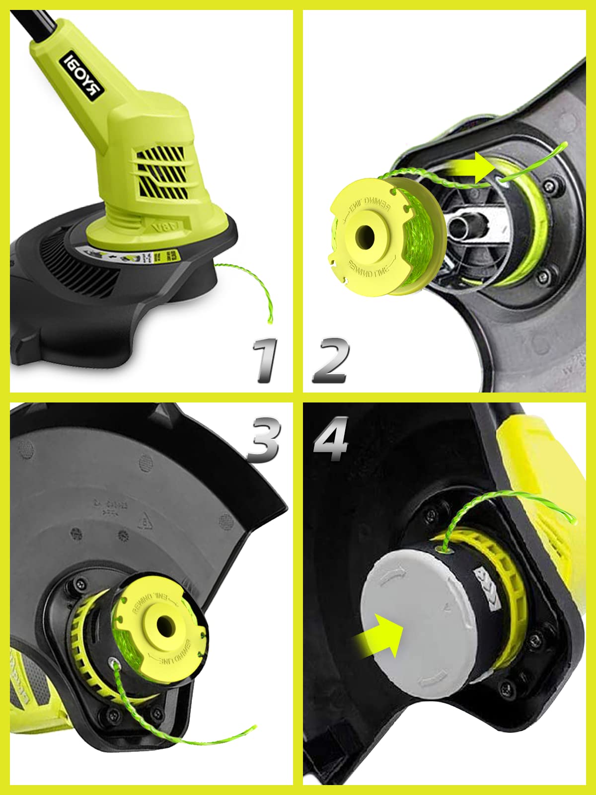 YWTESCH Ryobi-compatible refill fits 18V, 24V, and 40V trimmers