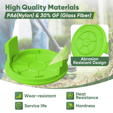 YWTESCH non-slip cap design prevents detachment during heavy trimming.