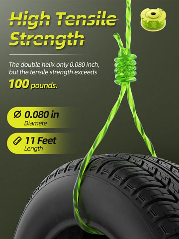 YWTESCH polyamide string resists wear for longer trimming sessions