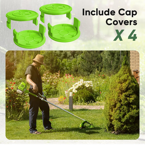 YWTESCH raised-diameter cap reduces wear and extends life.