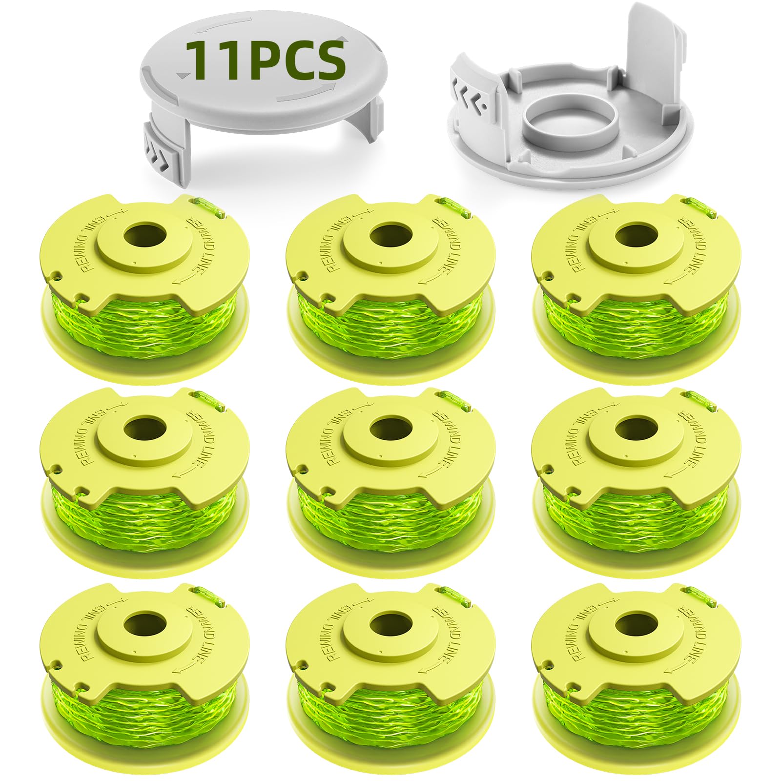 YWTESCH Ryobi trimmer line 0.080 inch for smooth grass trimming