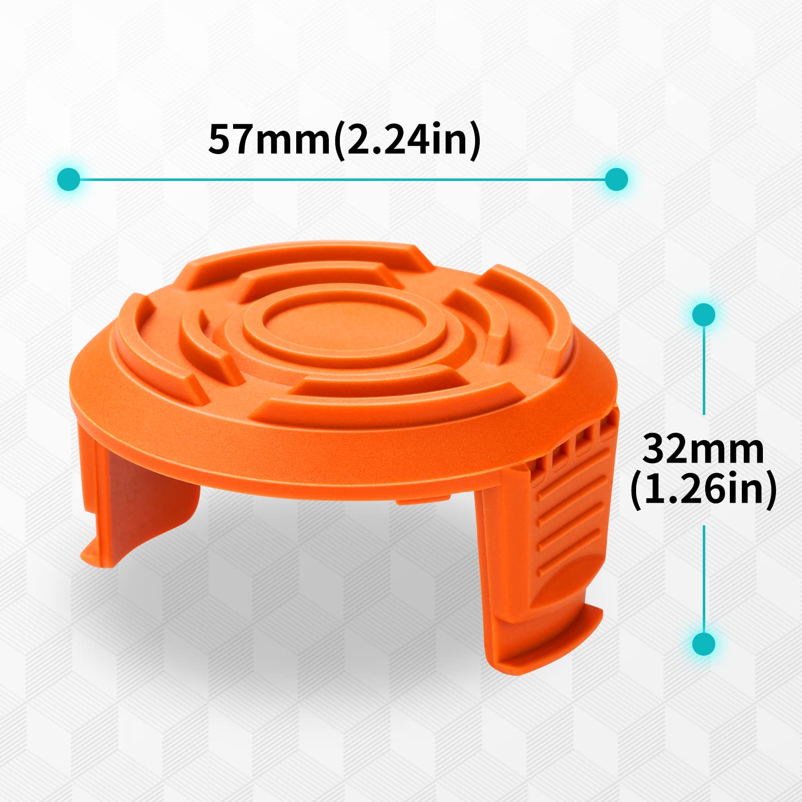 YWTESCH spool cap cover snaps into spool for fast, secure installation