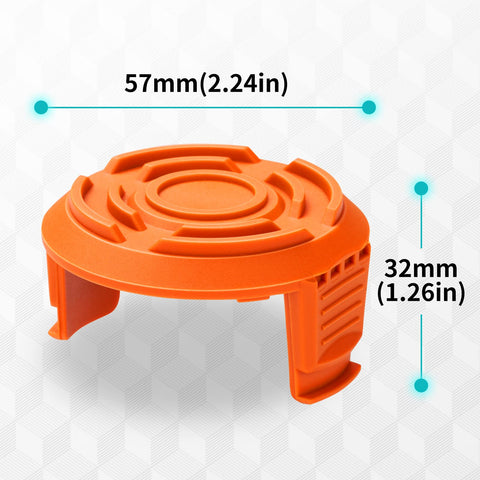 YWTESCH spool cap cover snaps into spool for fast, secure installation