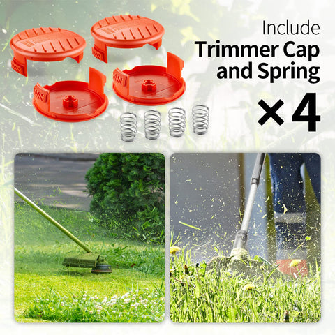 YWTESCH spool-cap system protects components and extends trimmer performance.