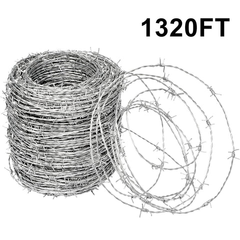 Close-up of YXJSTO Real Barbed Wire 4-point barbs.