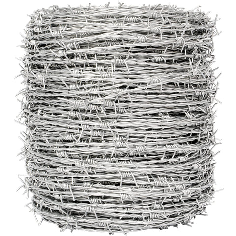YXJSTO Real Barbed Wire 1320ft roll for durable outdoor fencing and crafts.