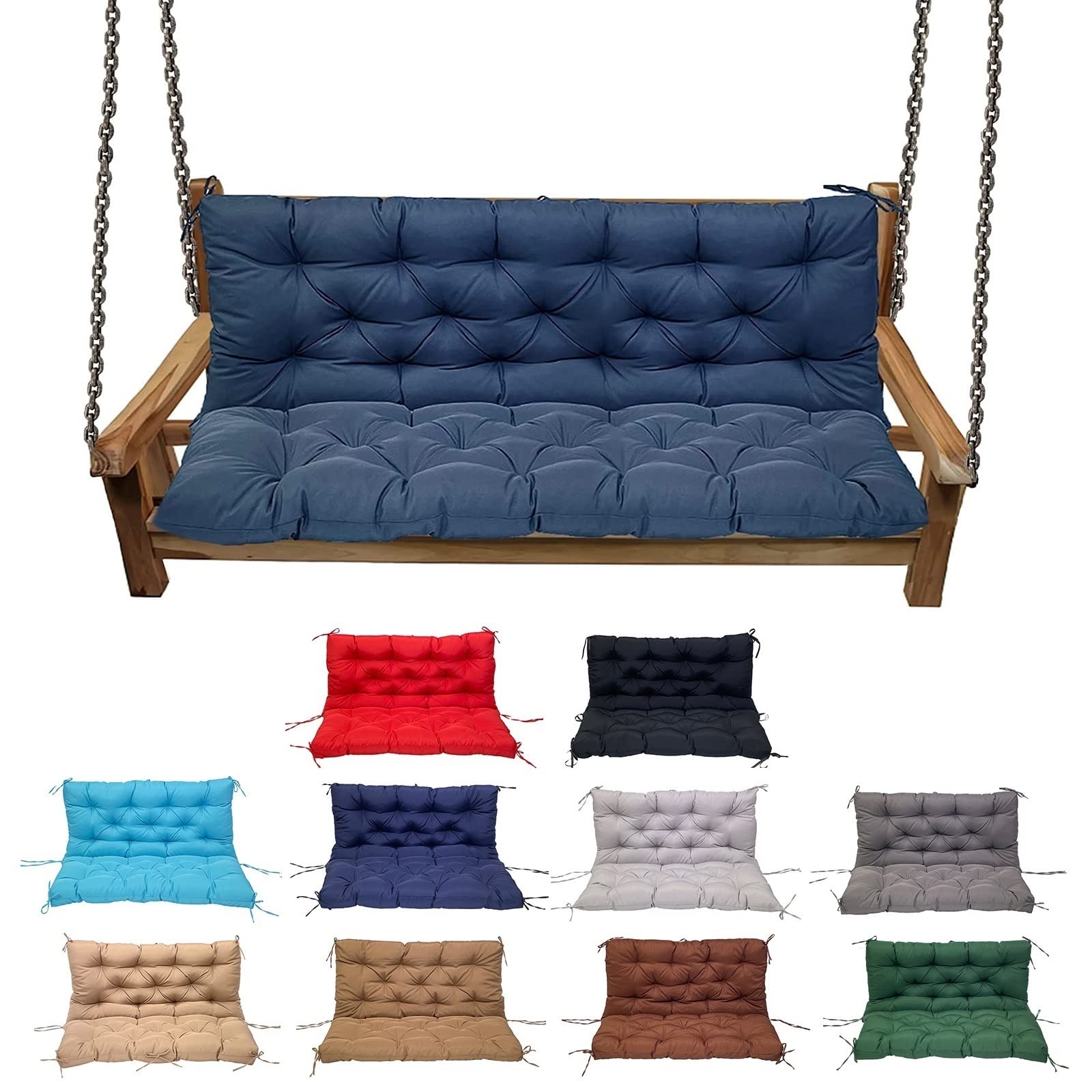 YXMKJOS swing cushion replacement for porch swings, waterproof and comfortable.