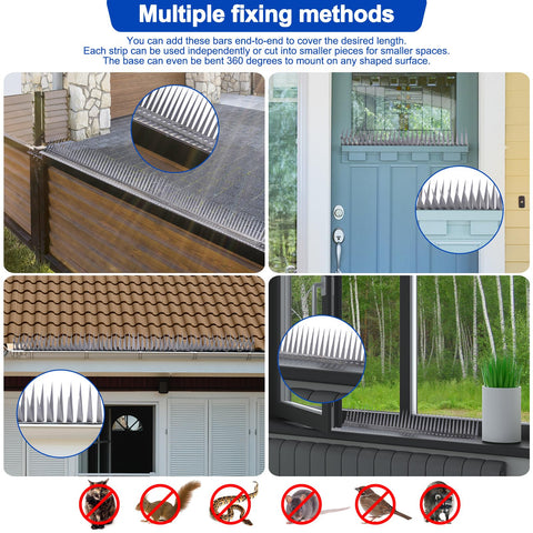 YXYBST 120-inch spikes provide extensive coverage for large outdoor runs.