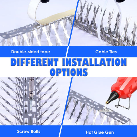 YXYBST Flexible spike strips adapt to fences and trees for versatile installation.