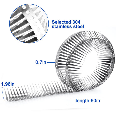 YXYBST Bird Spikes on pipes protect home entrances from pests.