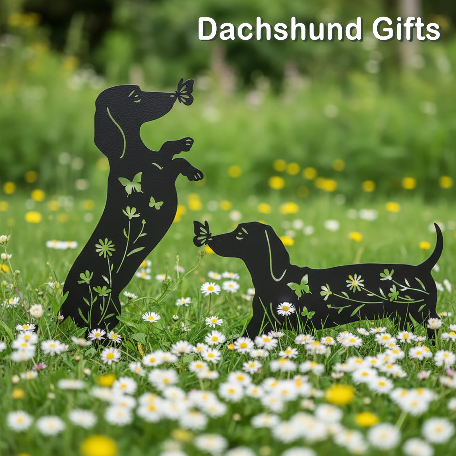YY Gardenia dog decor gift idea for dog lovers and gardens.