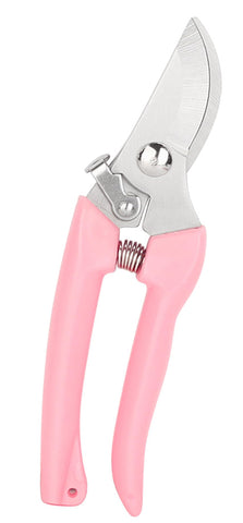 YYaaloa garden flower shears with pink handle for precise pruning