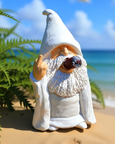 YYDGZG smoking wizard gnome adds playful humor to garden decor
