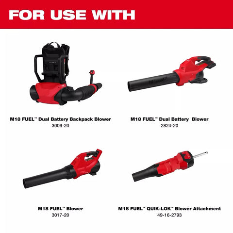 YYKJTU tapered nozzle for Milwaukee blower concentrates airflow for heavy debris.