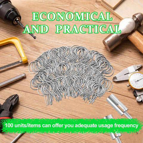 Yyndelicate bulk pack of 100 ties for large fence projects.