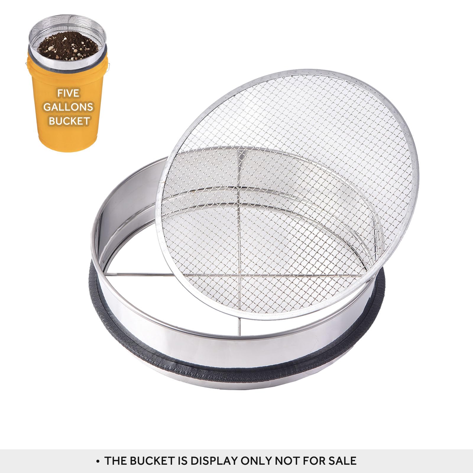 YYPTIEN interchangeable sieve 3mm for fine soil screening in seedling prep
