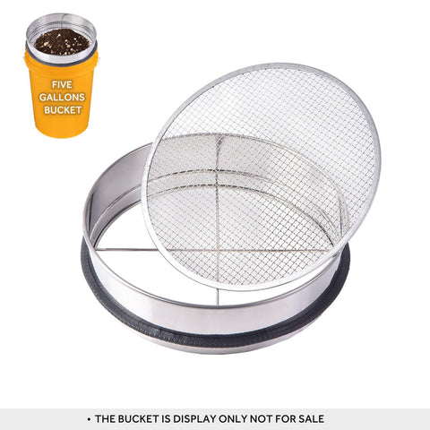 YYPTIEN interchangeable sieve 3mm for fine soil screening in seedling prep