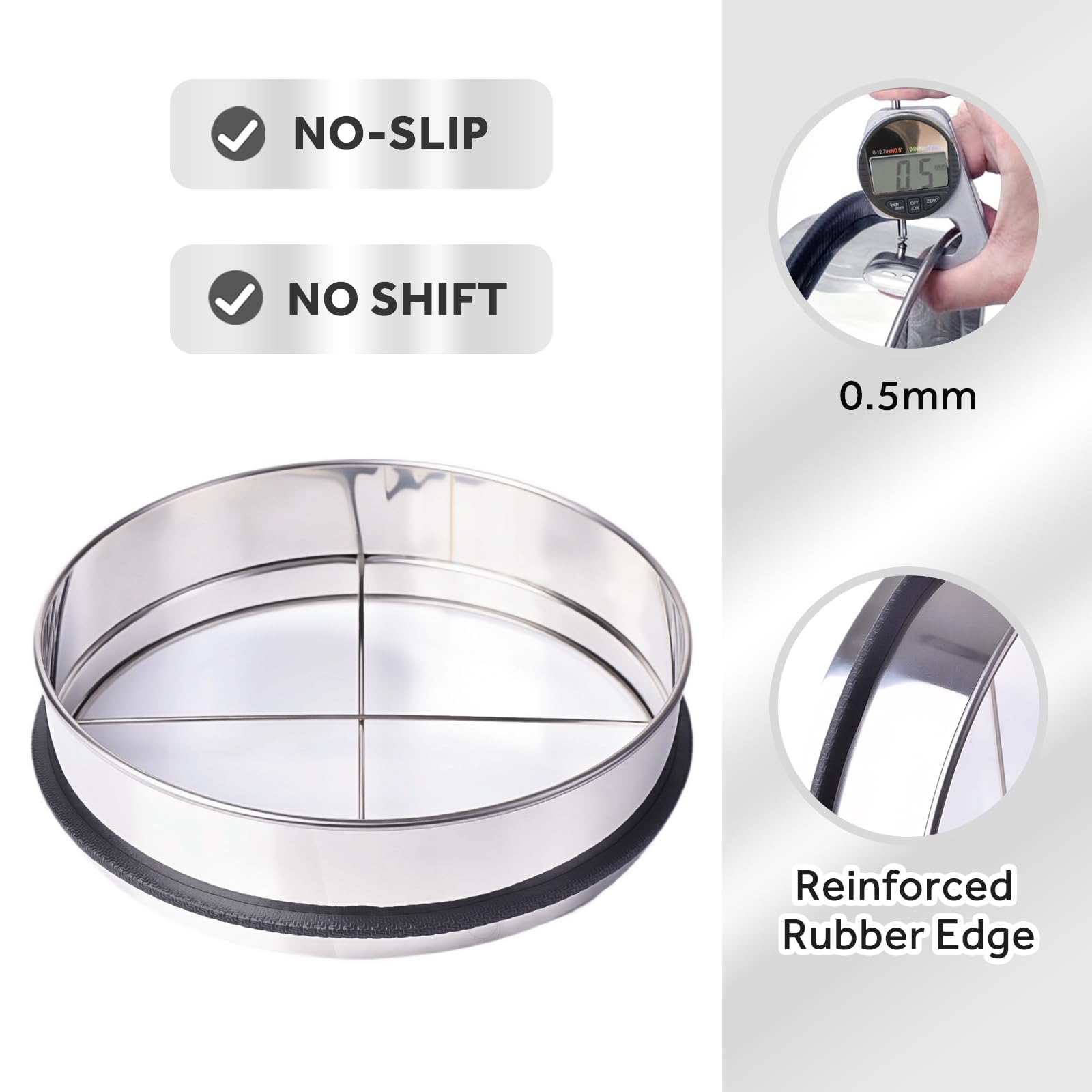 YYPTIEN interchangeable sieve 9mm for separating rocks from dirt during chores