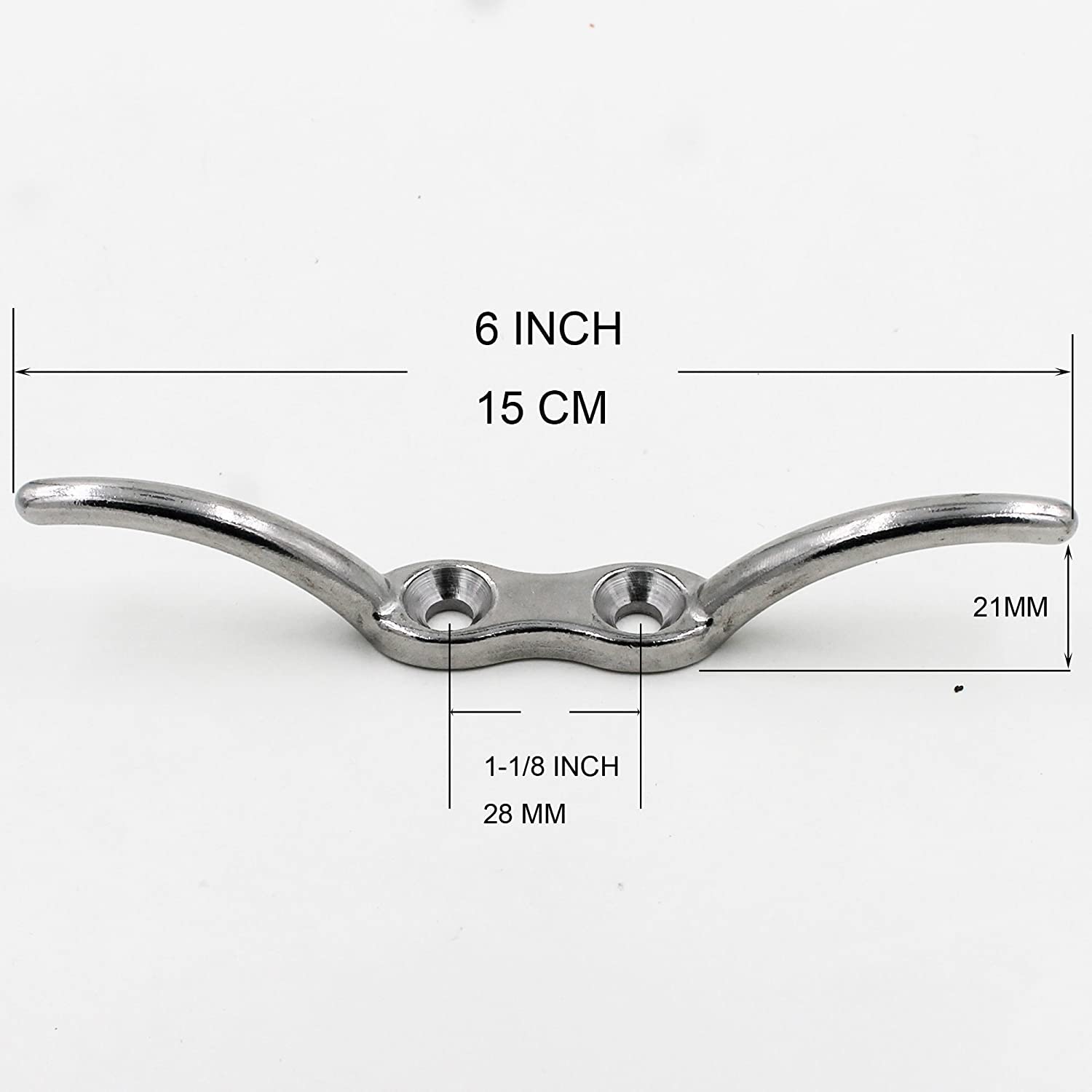 YYST cleat secures rope easily for reliable flag setup.