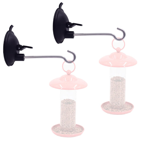 YYST window suction cup hanger on glass holding a bird feeder up to 5 lbs.