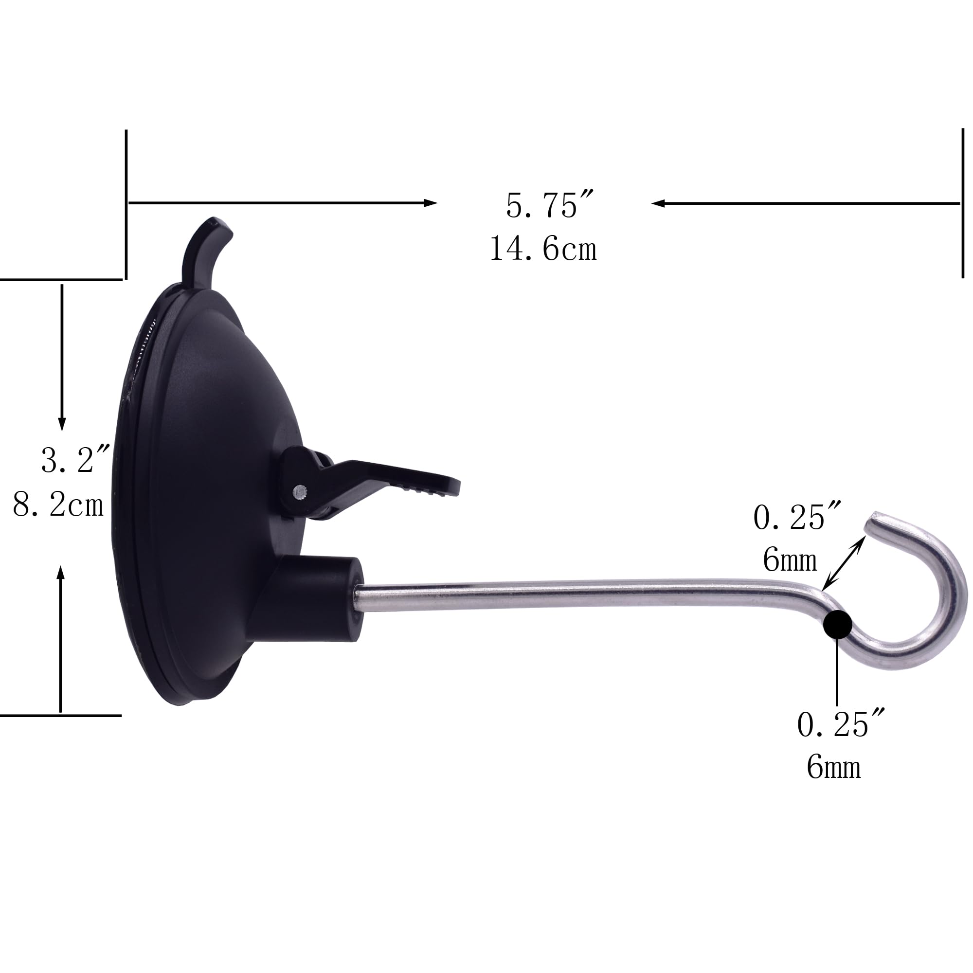 YYST window suction cup hanger for wind chimes on a clean glass surface.