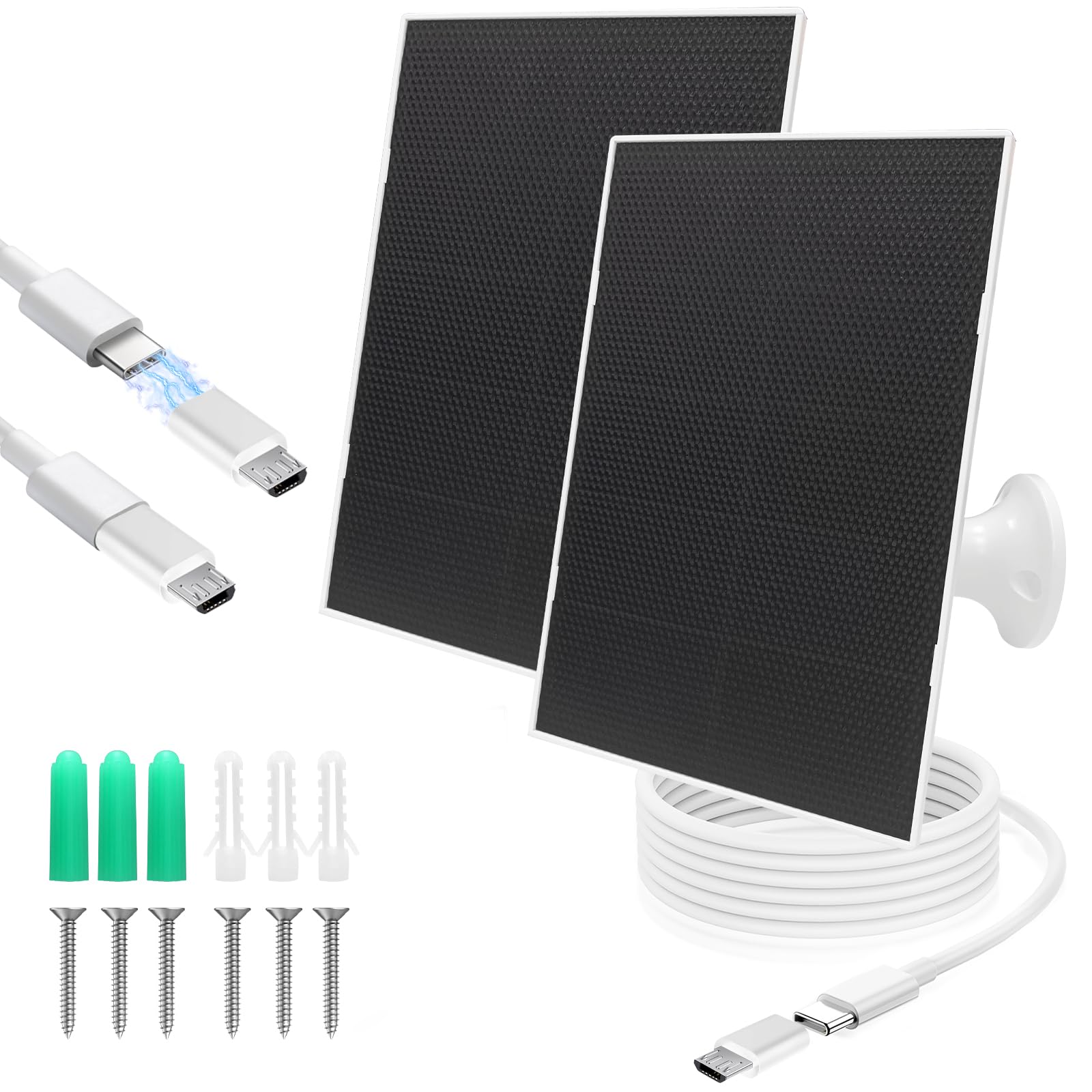 YYTDDUUU 4W solar panel powering outdoor camera for reliable charging.