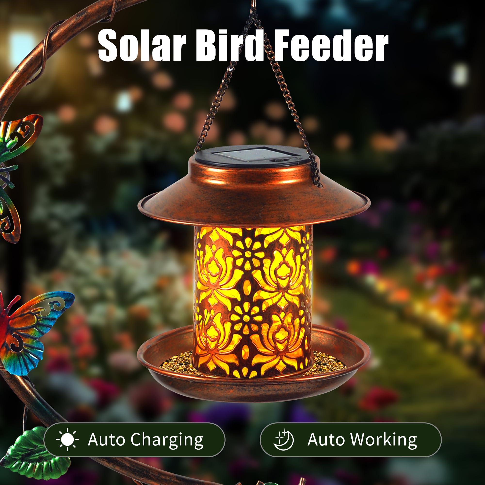 YYWMWM durable outdoor birdbath as a focal point in your yard
