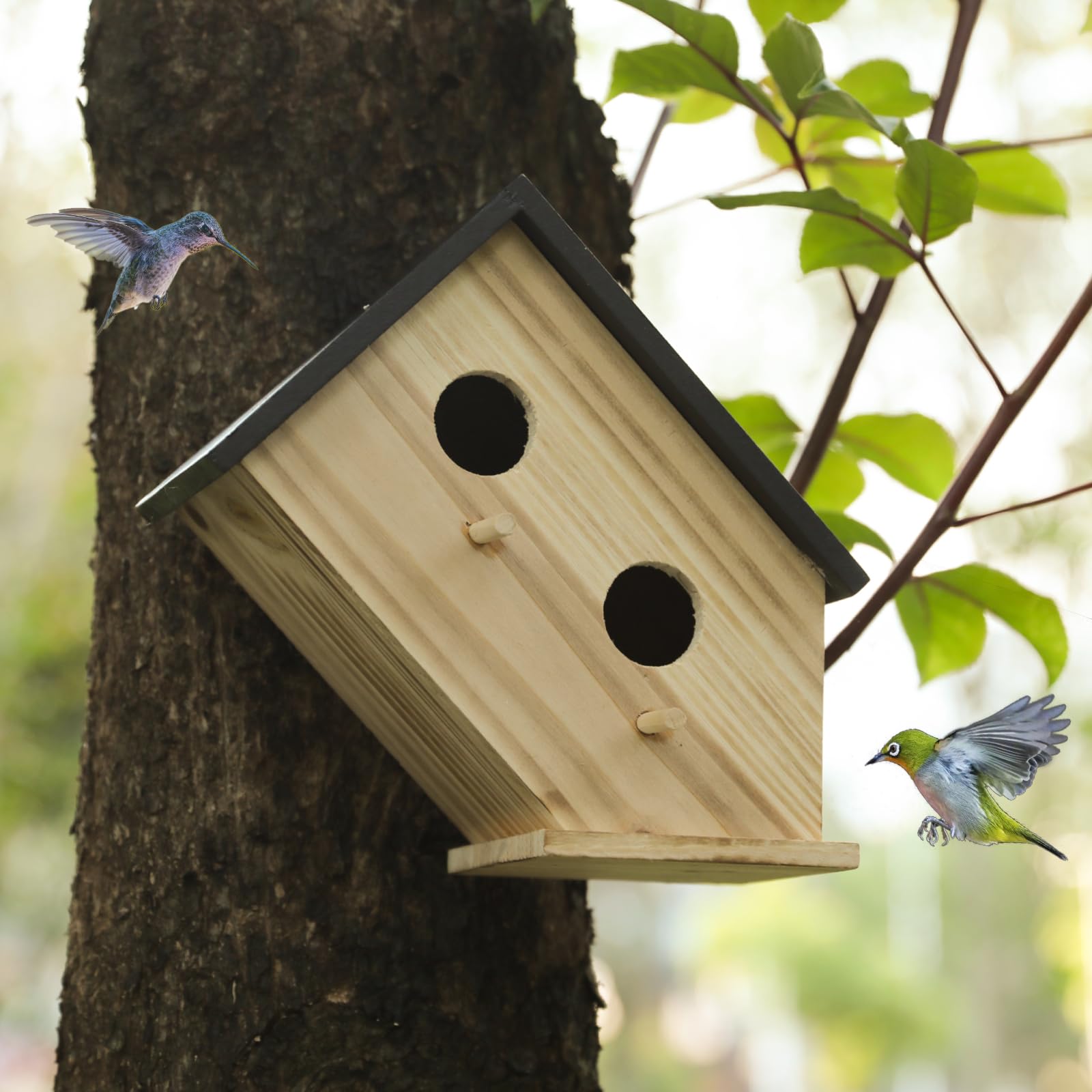 YYYUAN gift-ready bird house for bird lovers and nature enthusiasts.