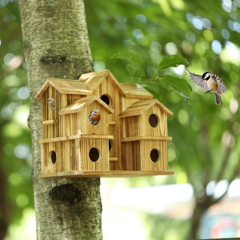 YYYUAN handmade bird house makes a thoughtful garden gift