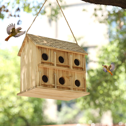 YYYUAN cedar wood finish blends naturally with your yard.