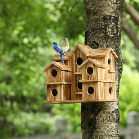 YYYUAN waterproof cedar finish protects birds from wind and rain