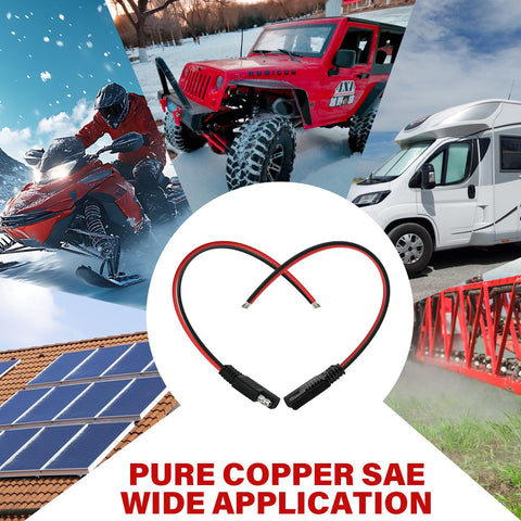 yyzimuqi solar and vehicle setups benefit from flexible SAE extension cables.