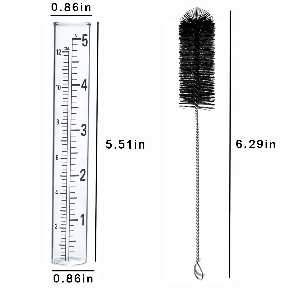 YZDTECH clear numeral readout improves readability on rain gauge tube.