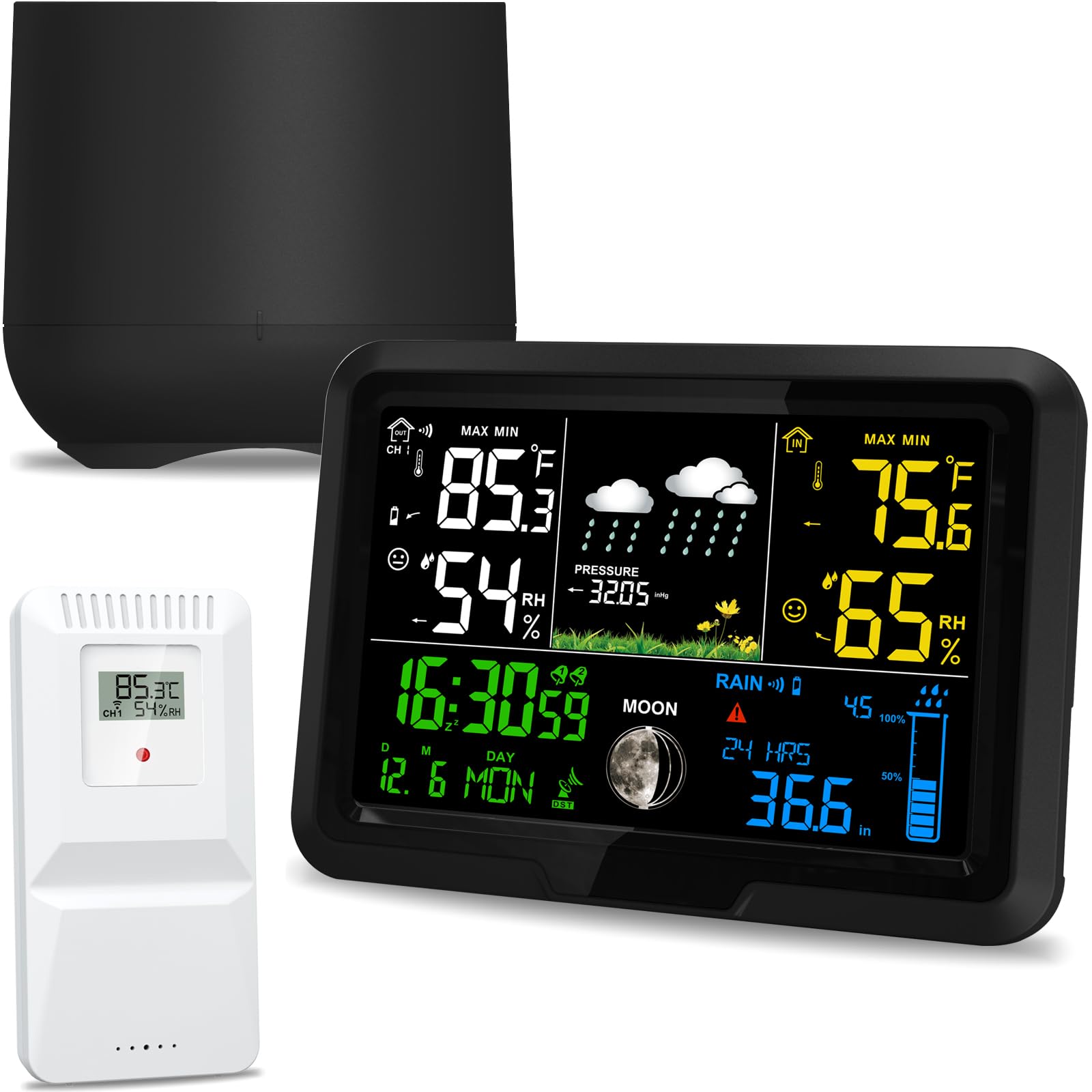 YZDTECH digital wireless rain gauge outdoor lets you monitor rainfall from indoors.