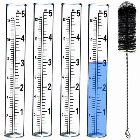 YZDTECH replacement tube for 5-inch rain gauge delivers easy rainfall tracking.