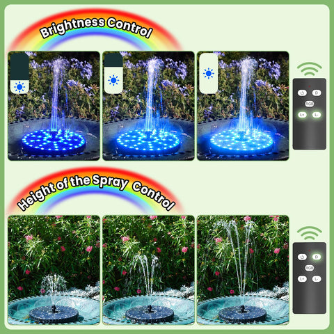 Yzert anti-drift design centers the fountain in a bird bath to prevent spills