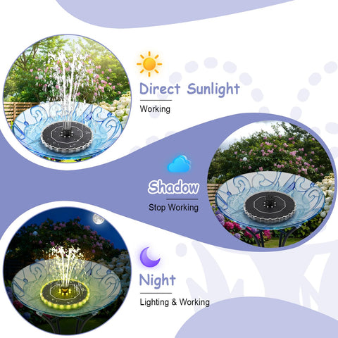 Yzert anti-drift design keeps the fountain stable during bird bath use
