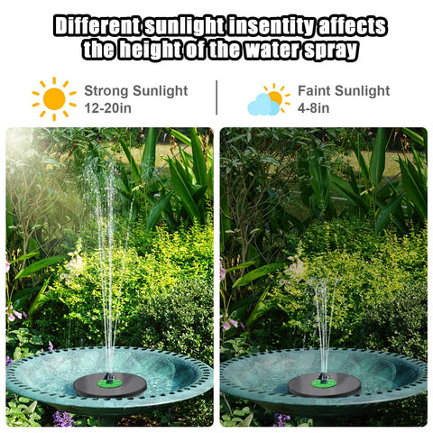 Yzert bird-bath fountain kit includes multiple nozzles for varied styles.