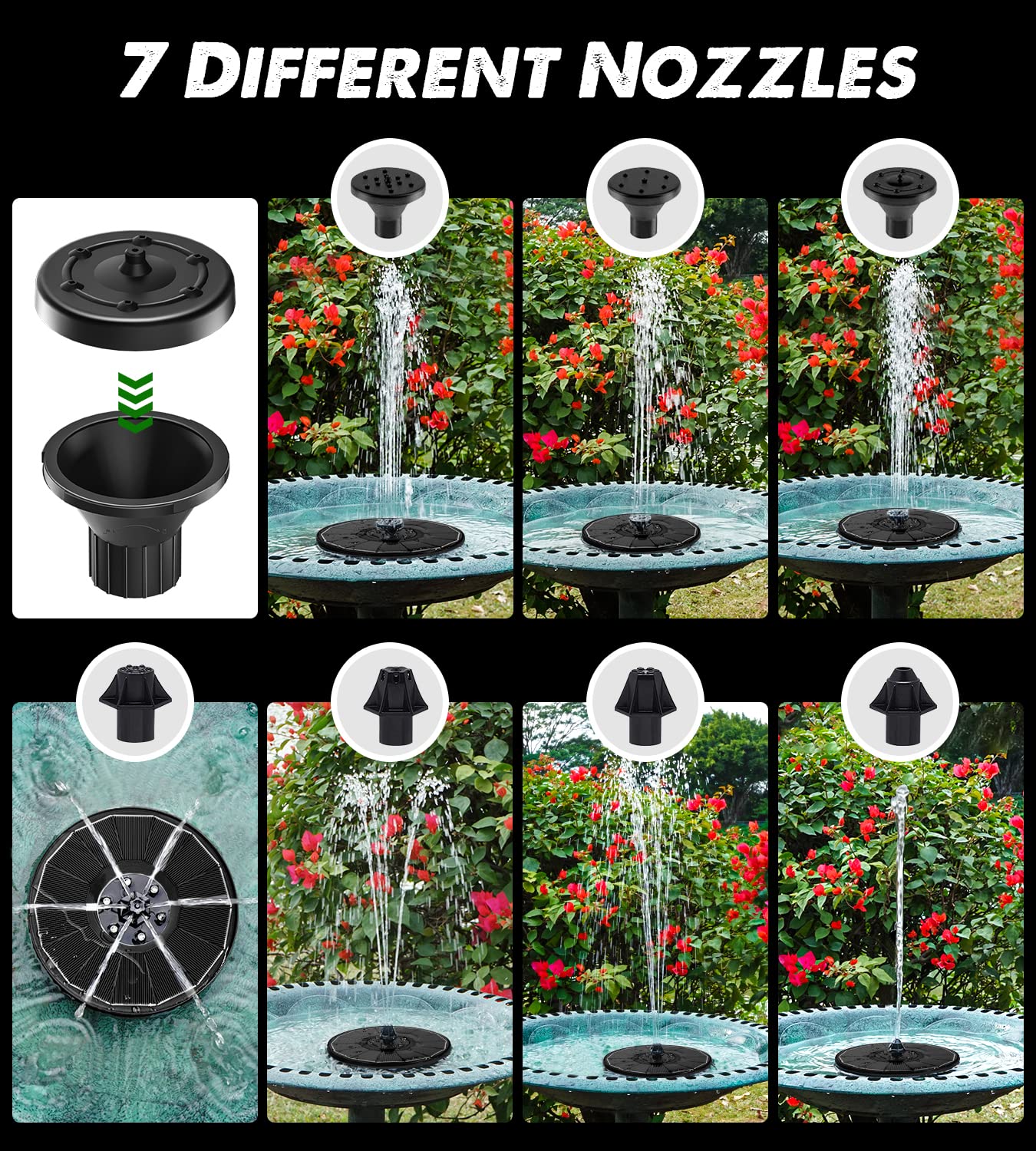 Yzert anti-drift design with four fixed rods keeps the spray steady