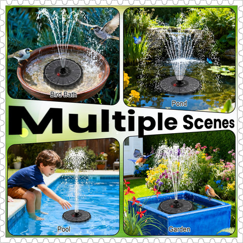 Yzert outdoor solar fountain enhancing garden aesthetics and ambiance