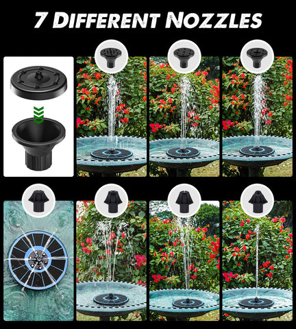 Yzert 3.5W pump delivers steady fountain action.