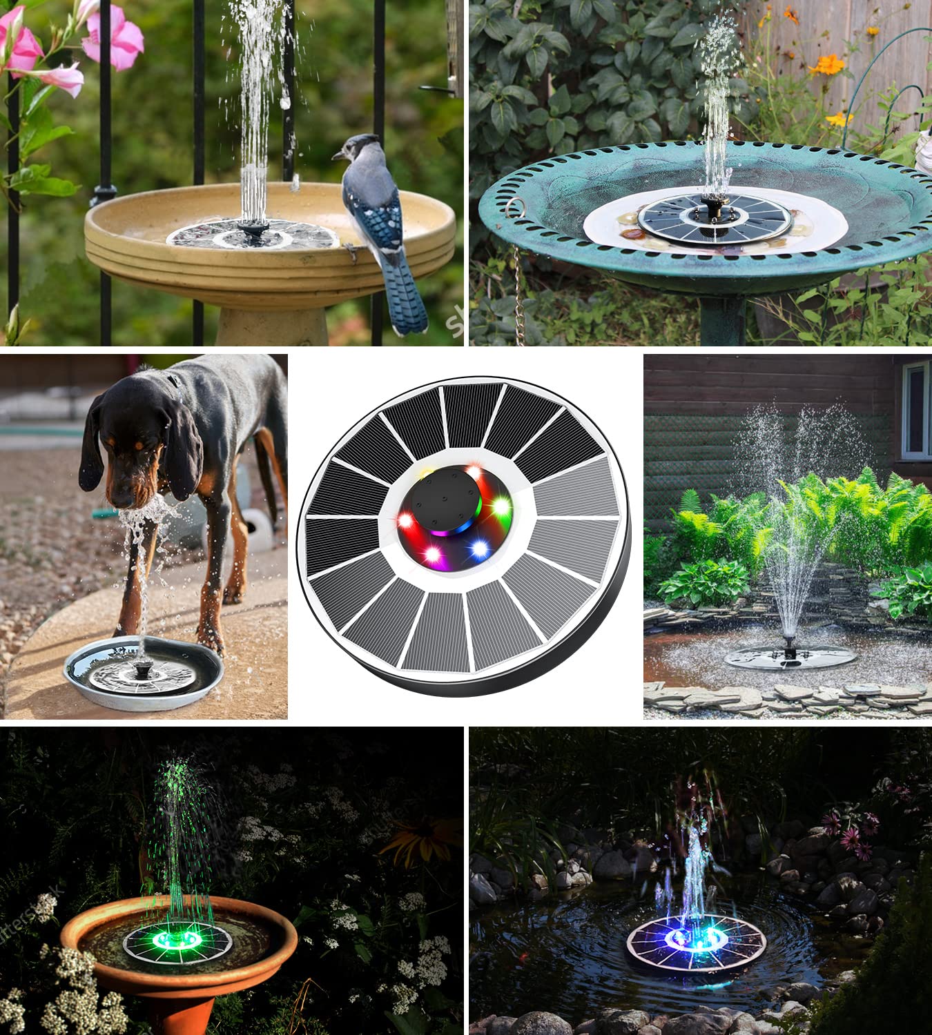 Yzert eight-nozzle fountain pattern options for variety