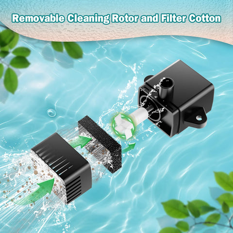Yzert clog protection system with filter sponges maintains smooth operation