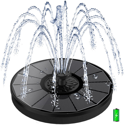 Yzert solar fountain glass panel close-up showing premium clarity and easy cleaning.