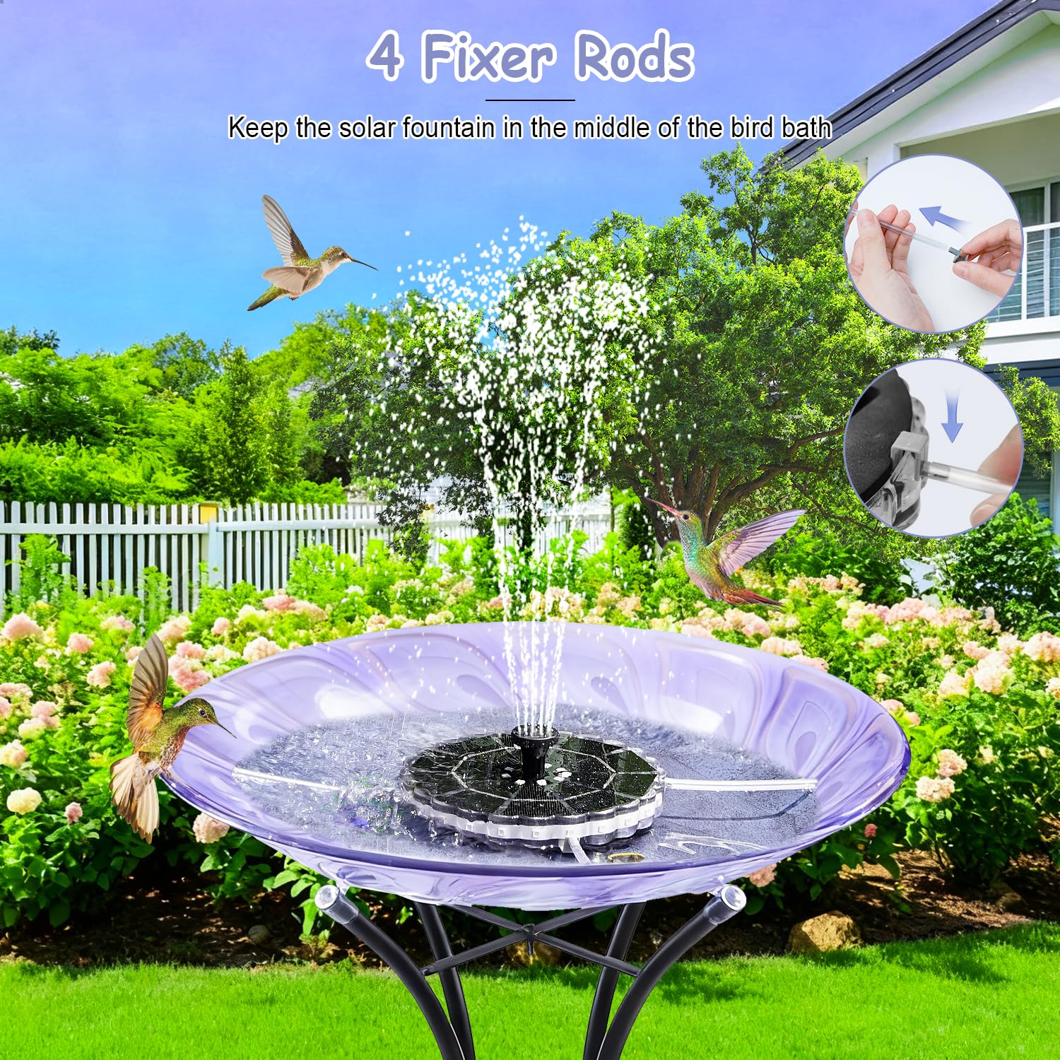 Yzert fountain includes anti-clog filter and protection for reliable operation