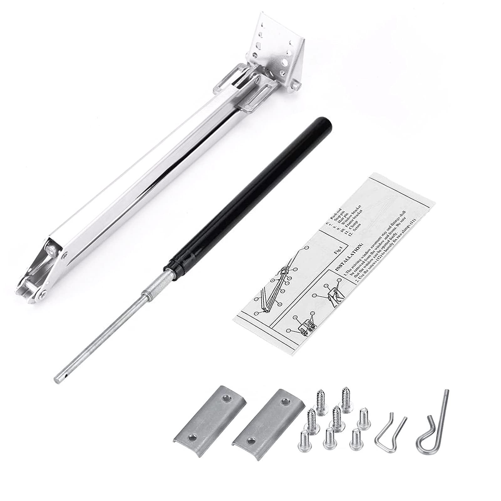 Yziixi Auto Vent Opener installed with clamps and screws for easy mounting