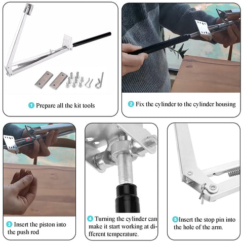 Yziixi two-piece vent kit allows easy replacement and extended coverage.
