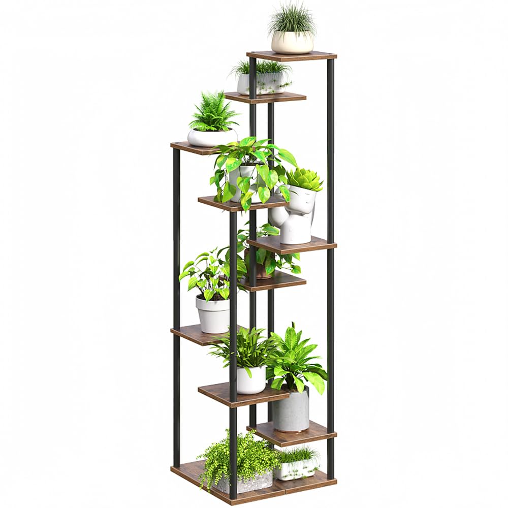 Yzosvki 10-tier plant stand indoor shown in a corner display for organized greenery.